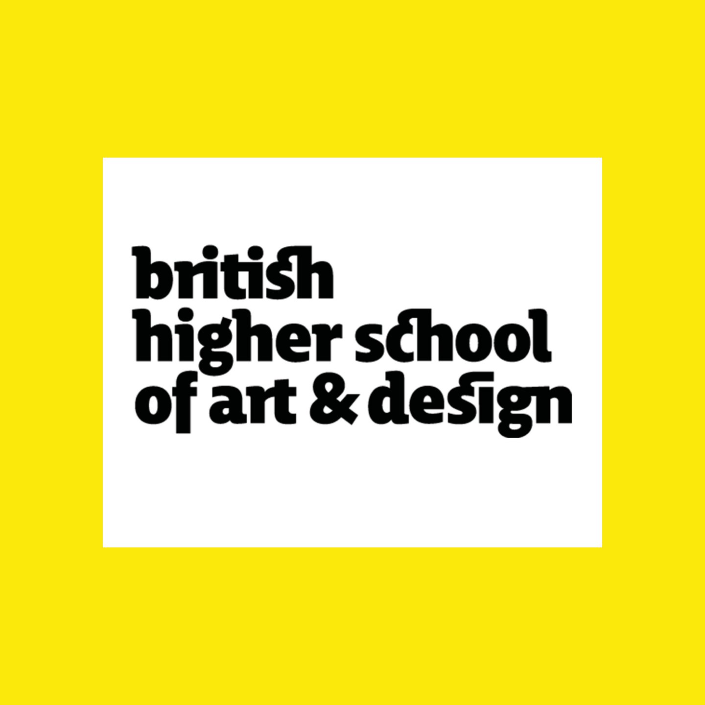 Logo: BRITISH HIGHER SCHOOL OF ART AND DESIGN